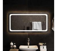 Miroir de Salle de Bain à LED 80x40 cm Maquillage Coiffeuse Toilette vidaXL