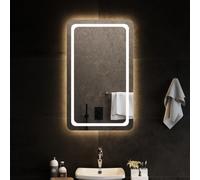 Miroir de Salle de Bain à LED 80x40 cm Maquillage Coiffeuse Toilette vidaXL