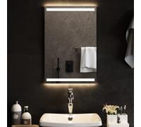 vidaXL Miroir de salle de bain – LED 90x50 cm – Maquillage coiffeuse lumineux