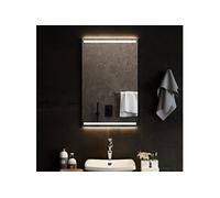 vidaXL Miroir de Salle de Bain à LED Décoratif Cosmétique Miroir de Courtoisie Miroir de Maquillage Toilette Maison Intérieur 50x80 cm 3154065 miroir G