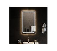 Miroir de Salle de Bain à LED 80x40 cm Maquillage Coiffeuse Toilette vidaXL