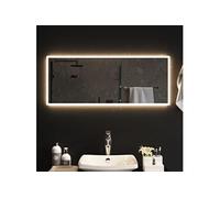 vidaXL Miroir de Salle de Bain à LED Décoratif Cosmétique Miroir de Courtoisie Miroir de Maquillage Toilette Maison Intérieur 40x100 cm