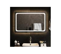 vidaXL Miroir de salle de bain à LED 90x60 cm