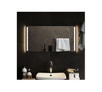 Miroir de Salle de Bain à LED 80x40 cm Maquillage Coiffeuse Toilette vidaXL