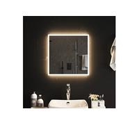 vidaXL Miroir de salle de bain à LED 50x50 cm