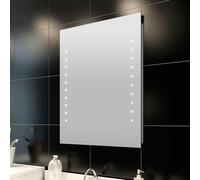 vidaXL Miroir de salle de bain avec lumières LED 60 x 80 cm (L x H)