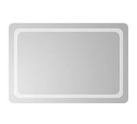 Miroir de salle de bain LED 60 x 90 cm en verre avec protection d'eau IP65, port USB, épaisseur 4 mm, montage mural ou autonome, éclairage pour salle de bain, chambre à coucher, couloir, maquillage et