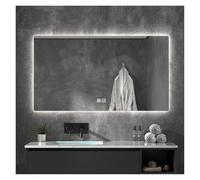 Miroir de salle de bain LED avec technologie anti-buée, contrôle tactile pour une utilisation facile, design en verre de sécurité, idéal pour la décoration d'intérieur moderne et les salles de bains