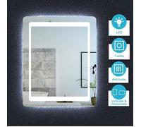 Miroir de salle de bain LED - Marque - Modèle - Anti-buée - Éclairage LED - 60cm x 80cm