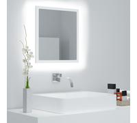 Miroir LED de salle de bain Chêne sonoma 40x8,5x37 cm Acrylique Brun G