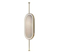 Miroir de salle de bain LED rotatif à 360° - Intensité variable en 3 couleurs - Parfait pour les salons, les chambres et les placards (60 x 100 cm) - Décoration d'intérieur élégante et fonctionnelle