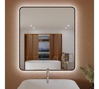 Miroir de Salle de Bain Lumineux avec Éclairage LED - Fabriqué en Espagne - Système Anti-buée - 3 Températures de Couleur - Intensité Réglable - 70x80 cm