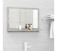 Miroir de Salle de Bain Maquillage Courtoisie Blanc Bois d’Ingénierie vidaXL