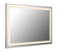 Miroir de salle de bain miroir LED commande tactile variateur de lumière de maquillage lampe de salle de bain 60x40 cm