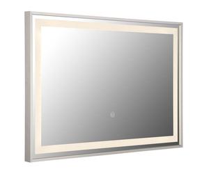 Miroir de salle de bain miroir LED commande tactile variateur de lumière de maquillage lampe de salle de bain 60x40 cm
