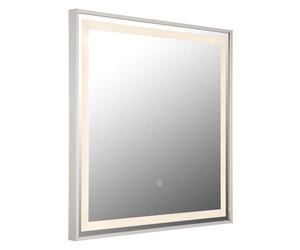 Miroir de salle de bain miroir LED commande tactile variateur lampe de maquillage lampe de salle de bain 50x50 cm