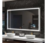 Miroir de salle de bain moderne avec LED Smart 200x70 cm | Couleur des LED : Blanc froid 7000K | Interrupteur de rétro-éclairage : tactile | SLED049