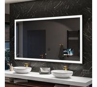 Miroir de salle de bain moderne avec LED Smart 200x80 cm | Couleur des LED : Blanc froid 7000K | Interrupteur de rétro-éclairage : tactile | SLED001