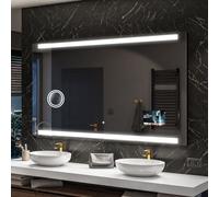 Miroir de salle de bain moderne avec LED Smart 200x90 cm | Couleur des LED : Blanc froid 7000K | Interrupteur de rétro-éclairage : tactile | SLED047