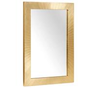Miroir de salle de bain Montage mural Doré 50 x 2,5 x 70 cm vidaXL