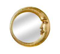 Miroir de salle de bain pour mur - Miroir mural rond vintage des années 90 | Miroir de chambre à coucher de style astrologie | Accessoire léger pour dortoir, appartement, salle de séjour, cuisine