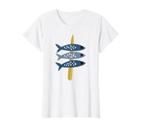 Miroir de Sardines Malaga T-Shirt Graphique avec Valeur