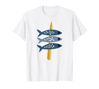 Miroir de Sardines Malaga T-Shirt Graphique avec Valeur