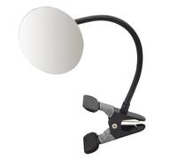 Miroir de sécurité compact, rectangulaire/rond à clipser - Ajustement à 360 degrés pour bureau ou cabine, conscience de l'environnement, visualisation flexible - Angle miroir