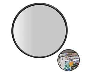 Miroir de sécurité - Miroir de circulation convexe, miroir de sécurité grand angle | Miroir de vue latérale d'entrepôt extérieur avec lumière, miroir incurvé de sécurité de mural pour les