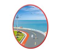 Miroir de sécurité routière, support mural réglable pour une meilleure visibilité sur l'allée et le stationnement, solution d'angle mort