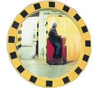 Miroir de sécurité/de circulation SPL D.600 mm plastique, jaune/noir (9000490219)
