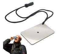 Miroir de signal en acier inoxydable - Réflecteur SOS pour bateau de kayak, sifflet de survie marine, outil portable avec cordon | pour la randonnée et le bateau