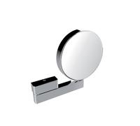 Miroir de soins de beauté et de rasage emco, réfléchissant des deux côtés, grossissement 3x et 7x, rond, sur bras articulé, non éclairé, 109500117