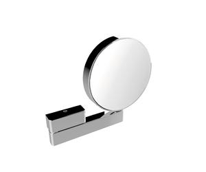 Miroir de soins de beauté et de rasage emco, réfléchissant des deux côtés, grossissement 3x et 7x, rond, sur bras articulé, non éclairé, 109500117