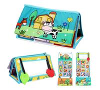 Miroir De Sol Pour Le Ventre, Livre En Tissu Froissé À Double Contraste Élevé, Jouets Pour Bébés De 0 À 3 Ans, 23.6x10.2 Pouces
