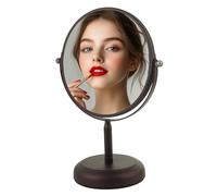 Miroir de Table Rond Bronze Ancien 1x5x