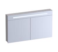 Miroir de toilette BRAUER Promise - 120x70x15cm -- avec éclairage 2 portes miroir Forest Seashell SK-PR120FS