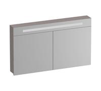 Miroir de toilette BRAUER Promise - 120x70x15cm -- avec éclairage 2 portes miroir Timber Greige SK-PR120TE