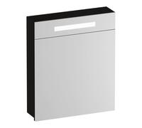 Miroir de toilette BRAUER Promise - 60x70x15cm -- avec éclairage 1 porte miroir à droite Timber Black SK-PR60RTB