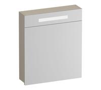 Miroir de toilette BRAUER Promise - 60x70x15cm -- avec éclairage 1 porte miroir ouvrant vers la gauche mat beige SK-PR60LMB