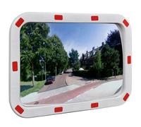 Miroir De Trafic Convexe Rectangulaire 40x60cm Avec Réflecteurs