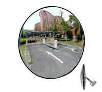 Miroir de trafic Miroir convexe incassable grand angle 230 ° Miroir de l'allée Miroir de route aveugle de sécurité flexible pour le garage de l'entrepôt de l'allée, 30 cm / 12 pouces