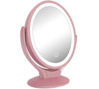 Miroir De Vanité Éclairé Usb, Miroir Grossissant Double Face 1x/7x Avec Écran De Contact À Intensité Variable, Miroirs De Maquillage