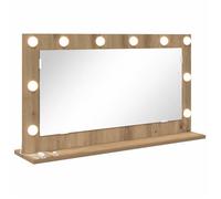 vidaXL Miroir de vanity Chêne artisanal Panneau de particules