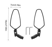 Miroir de vélo à bout à barres - Mirroor de recul du guidon réglable | Side Biike Verre large | Bikebar Bike Miirroor | BICYCYME MIRMOR DE VUE RETOUR POUR ROUTE ET MOUNTER