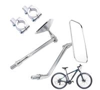 Miroir de vélo de guidon - miroir en métal, miroir convexe | lentille réfléchissante avec vision parfaite, miroir antichoc résistant à l', idéal pour vélo pliant, accessoire pour vélo