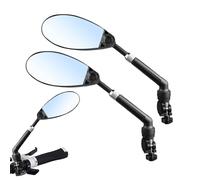 Miroir de vélo : rétroviseur de vélo arrière, réflecteur de sécurité du guidon réglable | Lentille de rétroviseur léger, équipement rotatif à réglage facile, accessoire de cyclisme