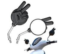 Miroir de vue arrière à moto | 2 pièces Coffre-côté rétroviseur, gauche et droit anti-glare High-définition Scissor Gesture Design Riding Accessoires pour Street Street Bike Cycling Scooter Outdoor