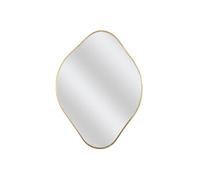 Miroir Déco Losange 60 cm avec Contour Doré - JORIS -
