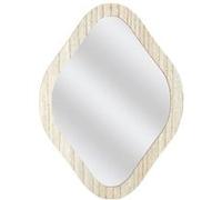 Miroir Déco Losange "Elio" 34cm Naturel Marron G